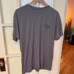 o'neill modern fit lightweight gray graphic t shirt